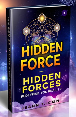 A visually striking book cover design for 'Hidden Forces: Reprogram Your Mind, Redefine Your Reality'