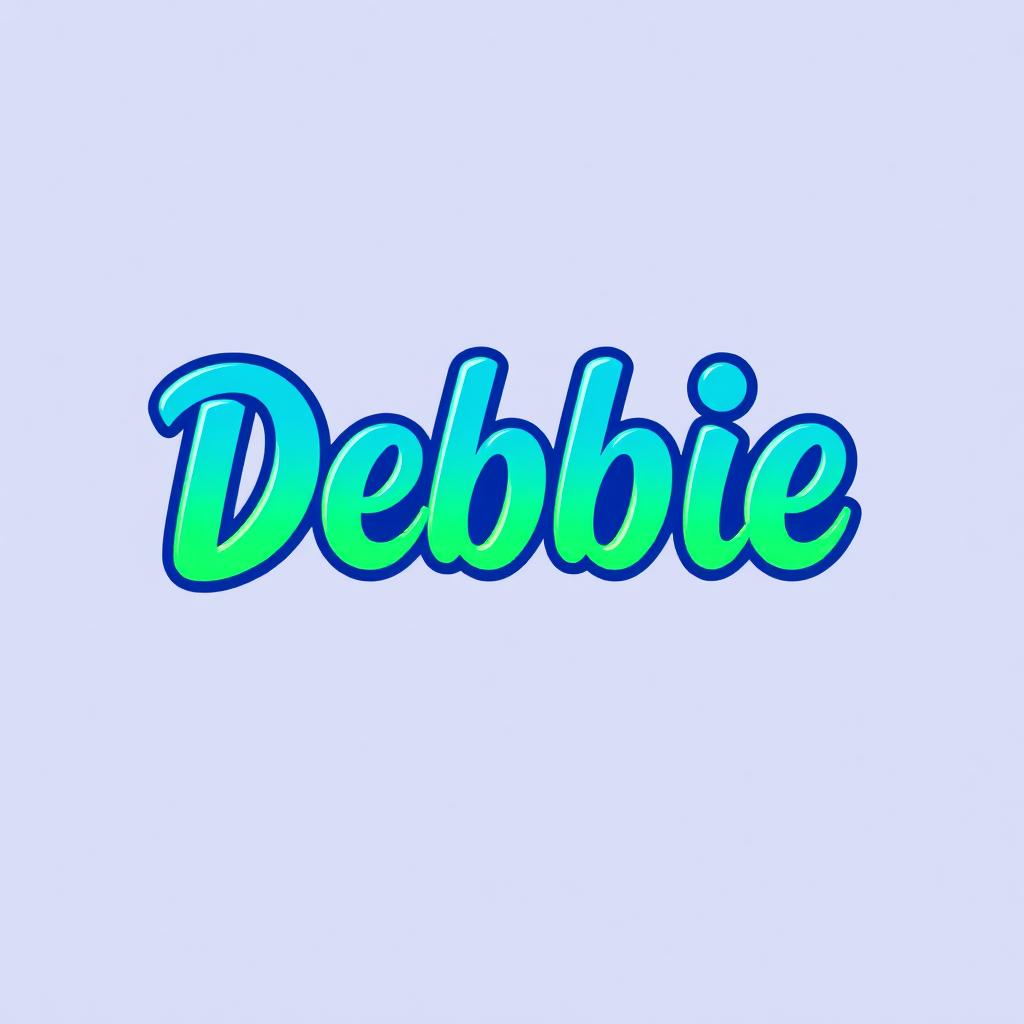 The word 'Debbie' displayed in a vibrant, bold font that closely matches the lower text in style