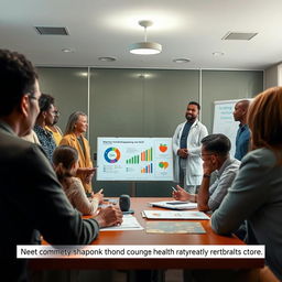A thoughtful scene capturing the conclusion or summary of an initiative aimed at enhancing community understanding and response to health issues