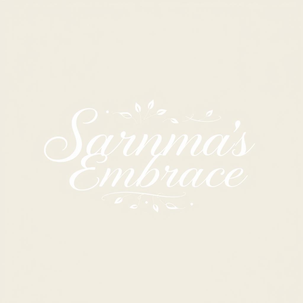 An elegant and aesthetic logo design for the name 'Sarnma's Embrace'