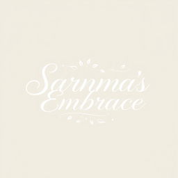 An elegant and aesthetic logo design for the name 'Sarnma's Embrace'