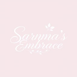 An elegant and aesthetic logo design for the name 'Sarnma's Embrace'