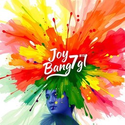 Color splash art showcasing vibrant hues blending together in an abstract manner