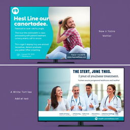 Design a creative radio and TV advertising campaign focusing on health and wellness treatments