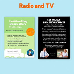 Design a creative radio and TV advertising campaign focusing on health and wellness treatments