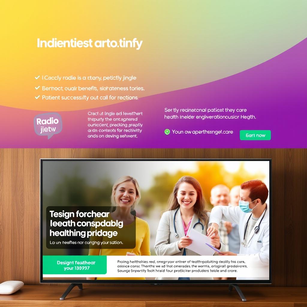 Design a creative radio and TV advertising campaign focusing on health and wellness treatments