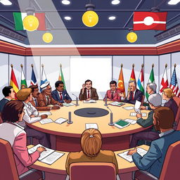 A dynamic and engaging illustration showcasing various political leadership models