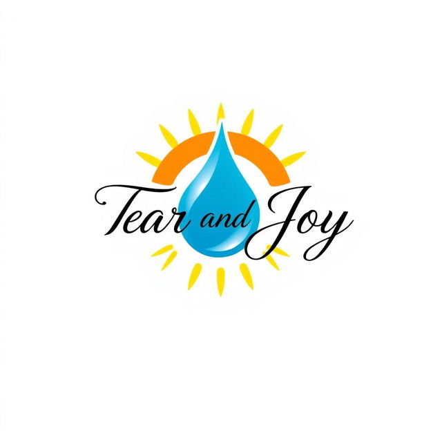 A sleek and modern logo design featuring the name 'Tear and Joy' in an elegant, artistic font