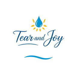 A sleek and modern logo design featuring the name 'Tear and Joy' in an elegant, artistic font
