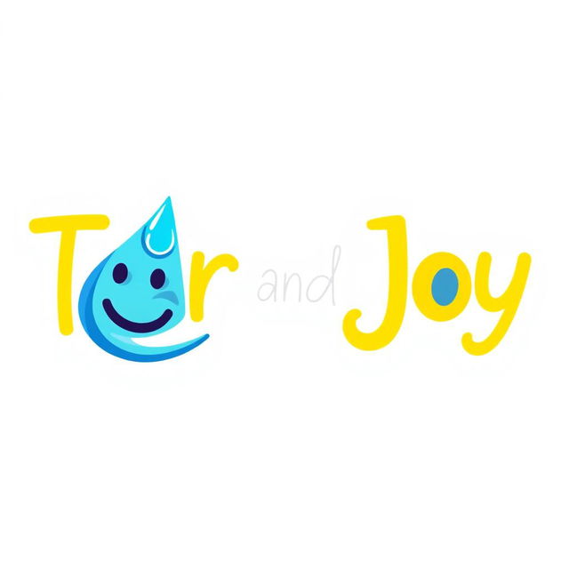 An imaginative and playful logo design featuring the name 'Tear and Joy