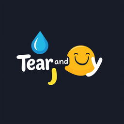 An imaginative and playful logo design featuring the name 'Tear and Joy