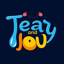 An imaginative and playful logo design featuring the name 'Tear and Joy