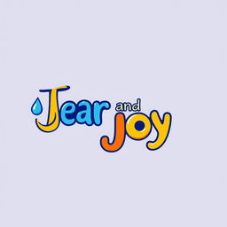An imaginative and playful logo design featuring the name 'Tear and Joy