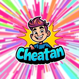 A vibrant and eye-catching logo design for a meme page named 'Dankkchetan'