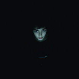 A person sitting alone in a darkened room, their face illuminated by the soft, cold glow of their phone screen