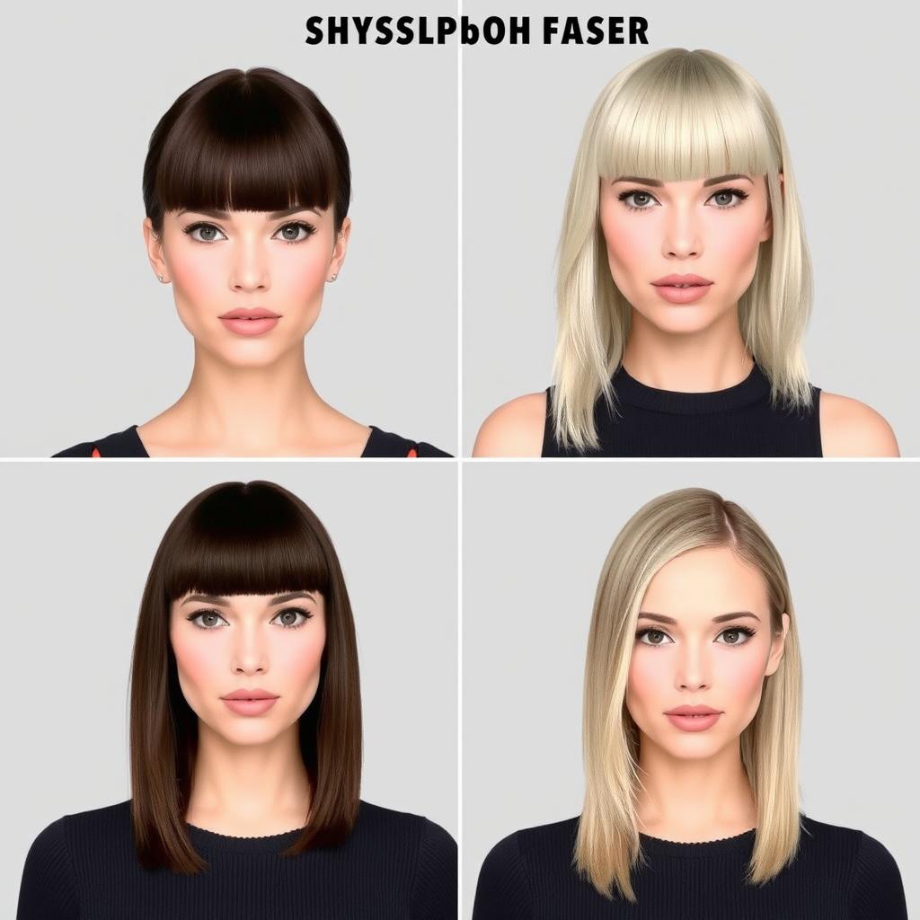 Suggest a hairstyle based on the shape of the user's face, considering their unique features such as jawline, forehead size, and cheekbone prominence