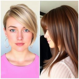 Suggest a hairstyle based on the shape of the user's face, considering their unique features such as jawline, forehead size, and cheekbone prominence