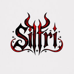 A stylized logo featuring the word 'Sitri' integrated with intricate devil symbols