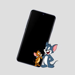 A digital wallpaper designed for the Realme 10 Pro Plus 5G, featuring a sleek jet black background that provides a modern and stylish look