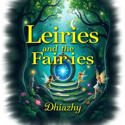 A captivating book cover design for 'Leona and the Fairies'