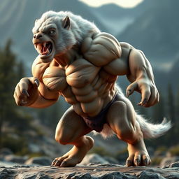 A powerful and muscular animal, depicted in stunning 3D detail