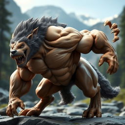 A powerful and muscular animal, depicted in stunning 3D detail