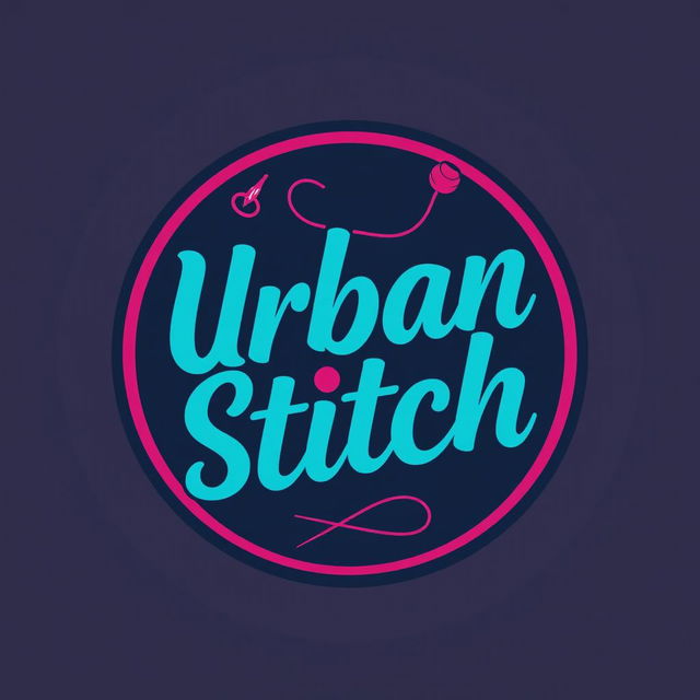 Create a logo for a clothing company named 'Urban Stitch'