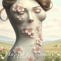 An artistic representation of a feminine form, emphasizing beauty and elegance