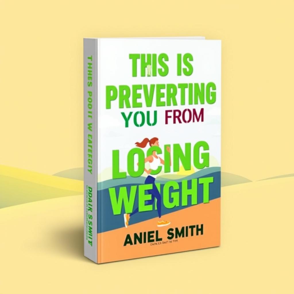 A visually striking book cover for a weight loss book titled 'This Is Preventing You from Losing Weight' by author Daniel Smith