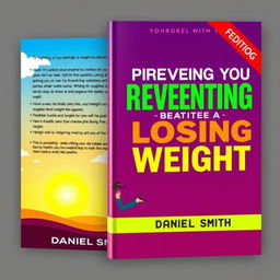 A visually striking book cover for a weight loss book titled 'This Is Preventing You from Losing Weight' by author Daniel Smith