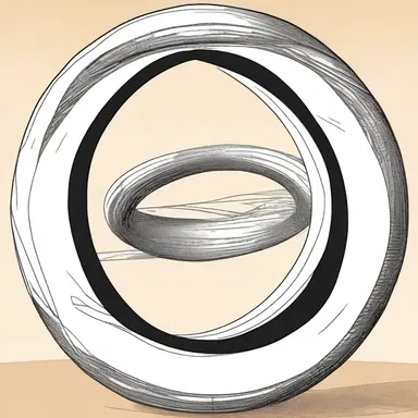 In the science fiction novel, the protagonist discovers a hidden message encoded in a Mobius strip.