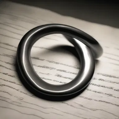 The cursed necklace in the horror story was said to have been created from a twisted Mobius strip, bringing misfortune to whoever possessed it.