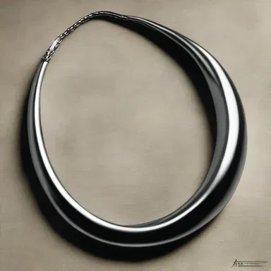 The cursed necklace in the horror story was said to have been created from a twisted Mobius strip, bringing misfortune to whoever possessed it.