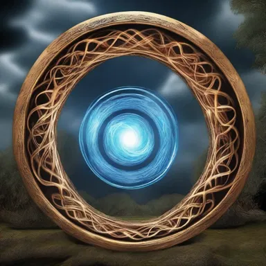 Legend has it that the ancient wizards used enchanted Mobius strips to create portals between different realms in the fantasy world.