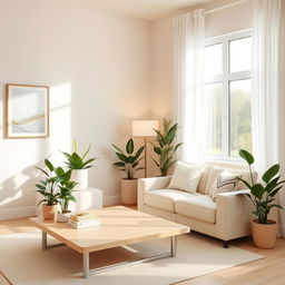 A beautifully designed light color room featuring soft pastel hues on the walls, complemented by airy, flowing white curtains