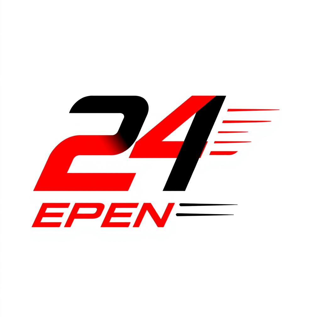 A sleek and modern logo design featuring the number '24'