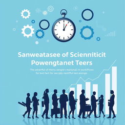 A visually striking and informative background image for a PowerPoint slide about the advantages of Scientific Management Theory