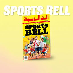 An eye-catching sports magazine cover featuring the bold title "زنگ ورزش" (meaning "Sports Bell" in Persian) prominently displayed at the top