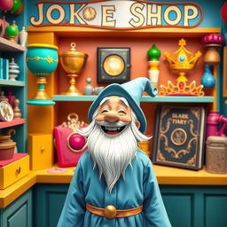 A whimsical joke shop featuring beautifully designed representations of a goblet, a locket, a black diary, and a diadem, all styled to look enchanting and appealing