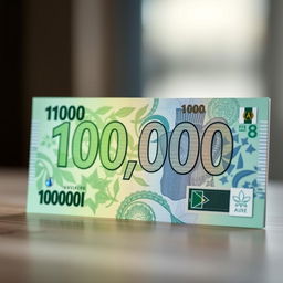 An image of a banknote with a denomination of 100