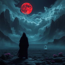 A dark and deadly atmosphere in a vast, eerie landscape