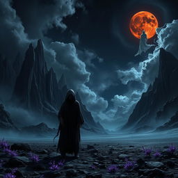 A dark and deadly atmosphere in a vast, eerie landscape