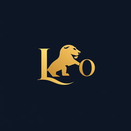 A modern and stylish logo for the 'Leo' clothing brand, featuring a sleek and simple lion silhouette incorporated into the letter 'L' of the word 'Leo'