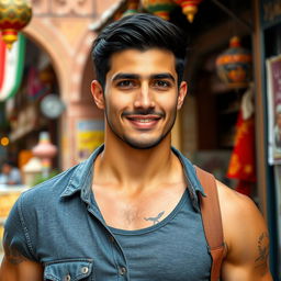 An Iranian man resembling Jaime Lorente