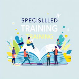 A stunning visual representation for a specialized training department, conveying a message of growth and knowledge
