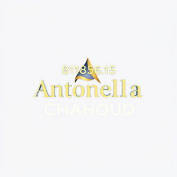 A modern and sleek logo design featuring the name 'Antonella Chahoud' prominently displayed in a stylish font