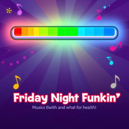 A dynamic and colorful health bar inspired by the game Friday Night Funkin'