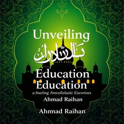 A thought-provoking book cover for 'Unveiling Islamic Education: Tradition, Dogma, and the Intellectual Crisis' by Ahmad Raihan