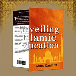 Sebuah desain sampul buku yang menarik untuk 'Unveiling Islamic Education: Tradition, Dogma, and the Intellectual Crisis' karya Ahmad Raihan