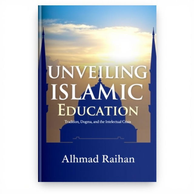 An inspiring book cover for 'Unveiling Islamic Education: Tradition, Dogma, and the Intellectual Crisis' by Ahmad Raihan